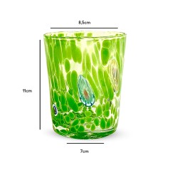 Set 6 pezzi Bicchiere Murano Verde