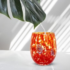 Bicchiere di Murano Arancione