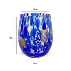Bicchiere di Murano Blu