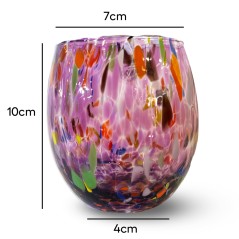 Set 6 pezzi Bicchiere Vino Murano Viola
