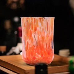 Bicchiere Goto Rotondo di Murano Arancio