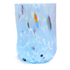 Bicchiere Goto Rotondo di Murano Azzurro