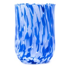 Bicchiere Goto Rotondo di Murano Blu