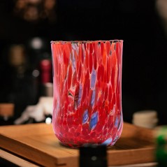 Bicchiere Goto Rotondo di Murano Rosso