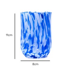Set 6 pezzi Bicchiere Goto Rotondo di Murano Blu