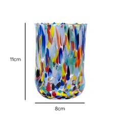 Set 6 pezzi Bicchiere Goto Rotondo di Murano Multicolour