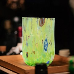 Set 6 pezzi Bicchiere Goto Rotondo di Murano Verde